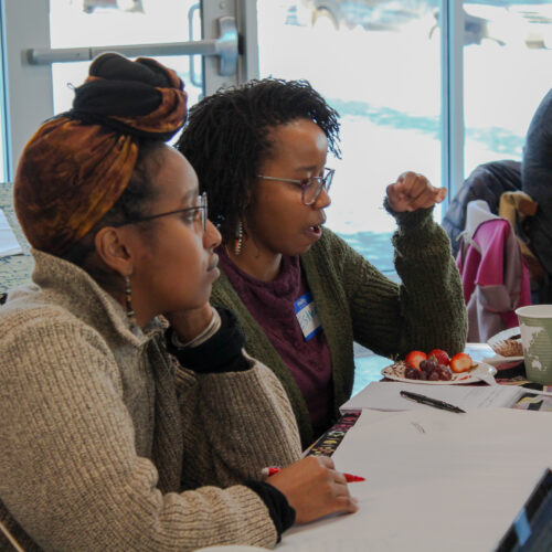 Image of group discussion from Engaged Learning Series