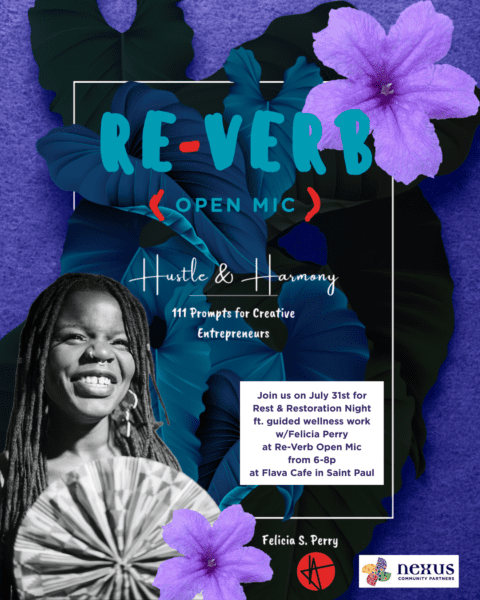 Catch the Reimagine Rest & Re-Verb Open Mic Mash-up on July 31!